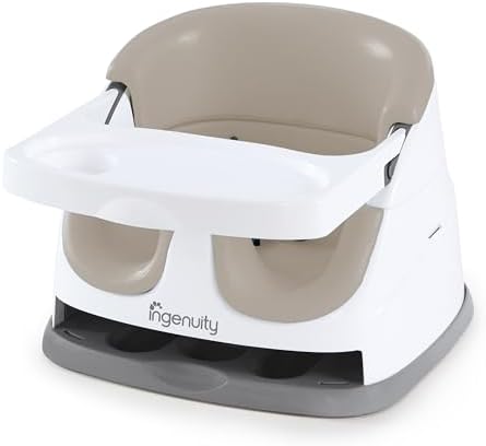 Baby Base 2-in-1 Booster Feeding and Floor Seat, Cashmere