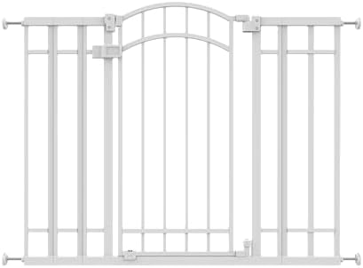 Decorative Extra Tall Baby Gate & Dog Gate, White