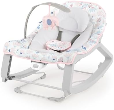 Keep Cozy 3-in-1 Grow with Me Baby Bouncer Seat, Pink Burst
