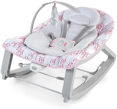 Keep Cozy 3-in-1 Grow with Me Baby Bouncer Seat, Pink Lily