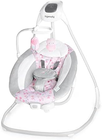 SimpleComfort Portable Baby Swing, Pink