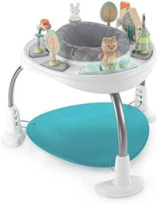 Spring & Sprout 2-in-1 Baby Activity Center Jumper, First Forest