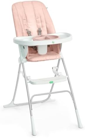 Sun Valley Compact Folding Baby High Chair, Pink